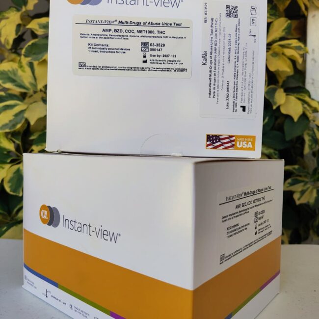 Antidoping 5 parámetros, caja con 25 pruebas