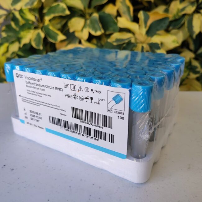 TUBO VACUTAINER AZUL 2.7 ML C/100